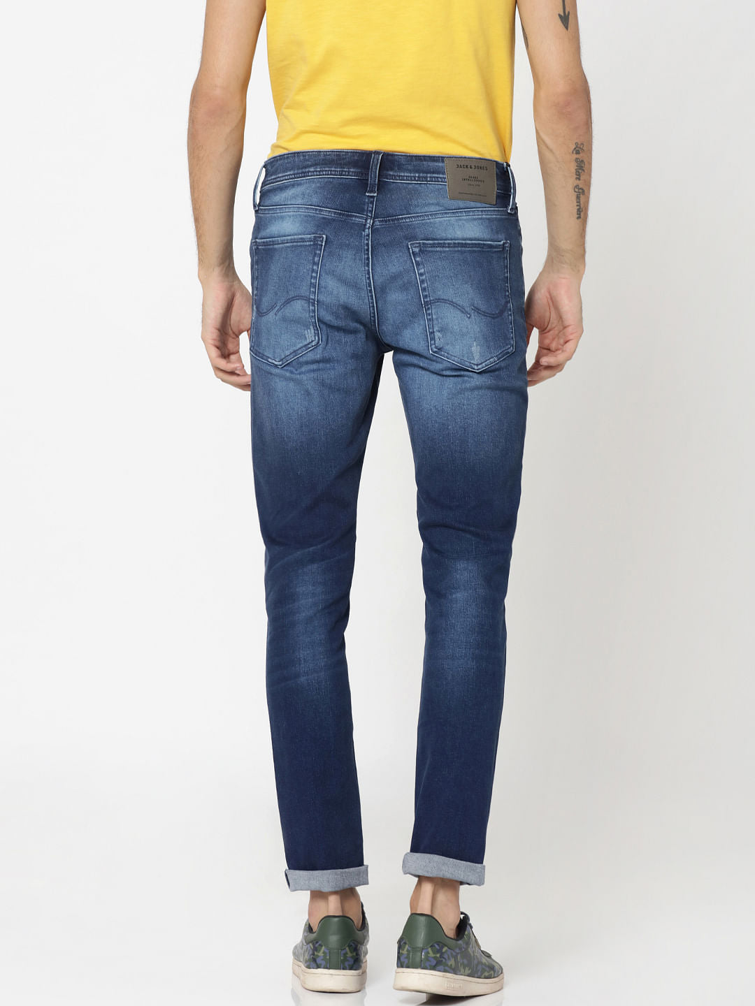 Blue Distressed Ben Skinny Fit Jeans