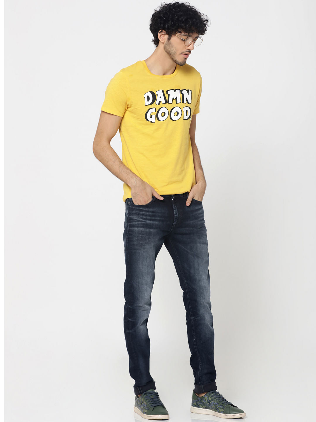 Dark Blue Liam Skinny Fit Jeans