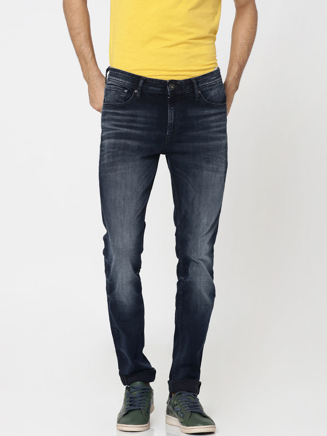 Dark Blue Liam Skinny Fit Jeans