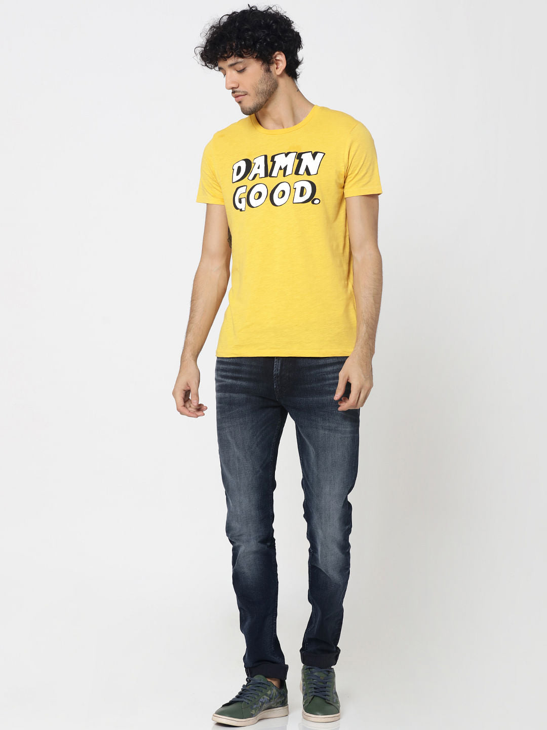 Dark Blue Liam Skinny Fit Jeans