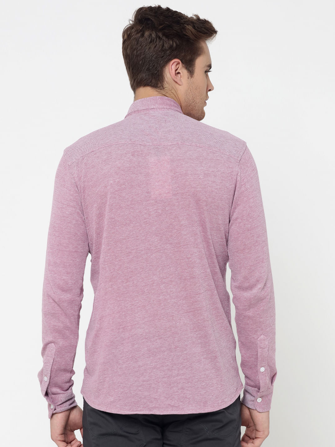 Dark Pink Slim Fit Shirt