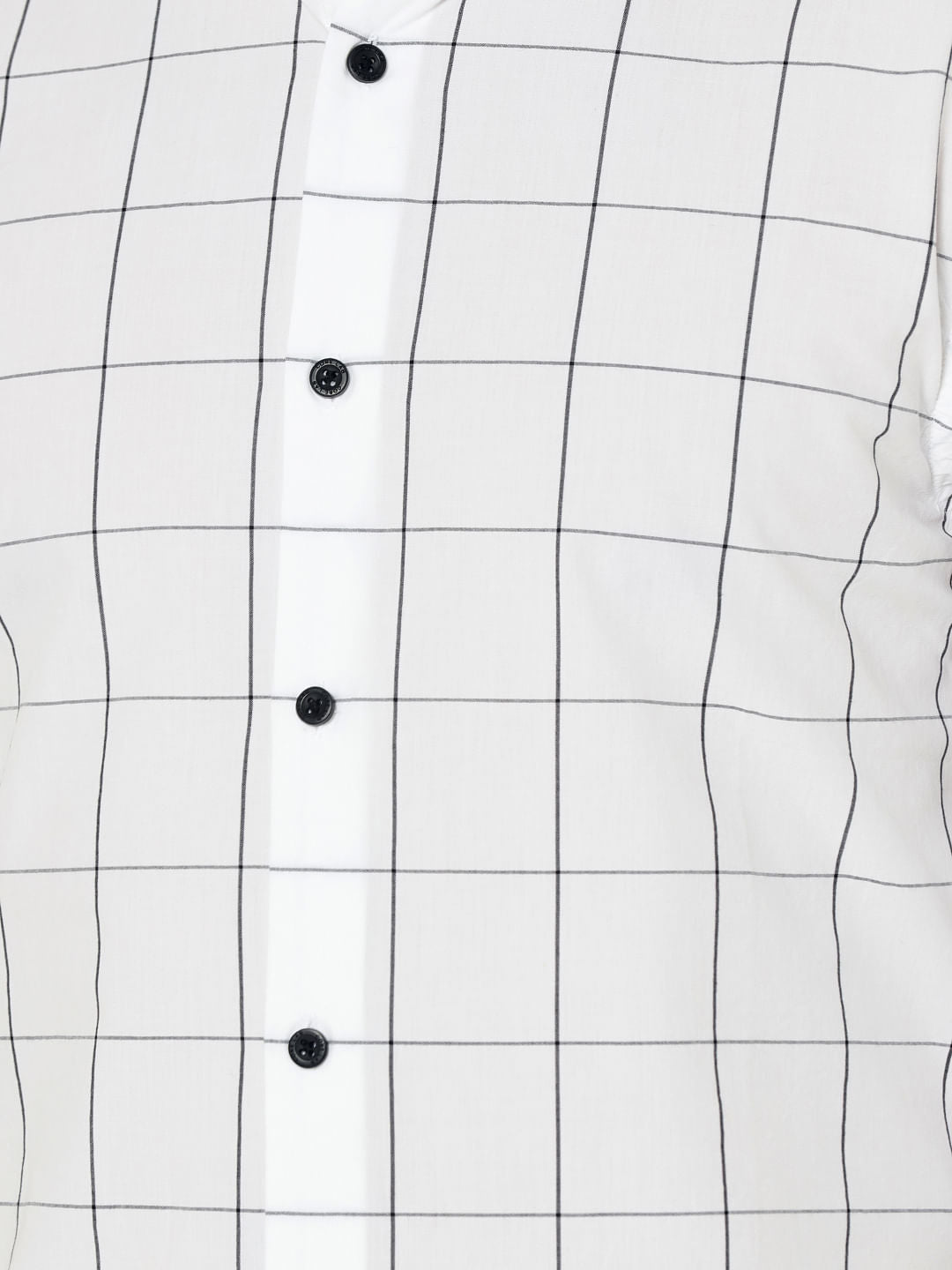 White Check Slim Fit Shirt
