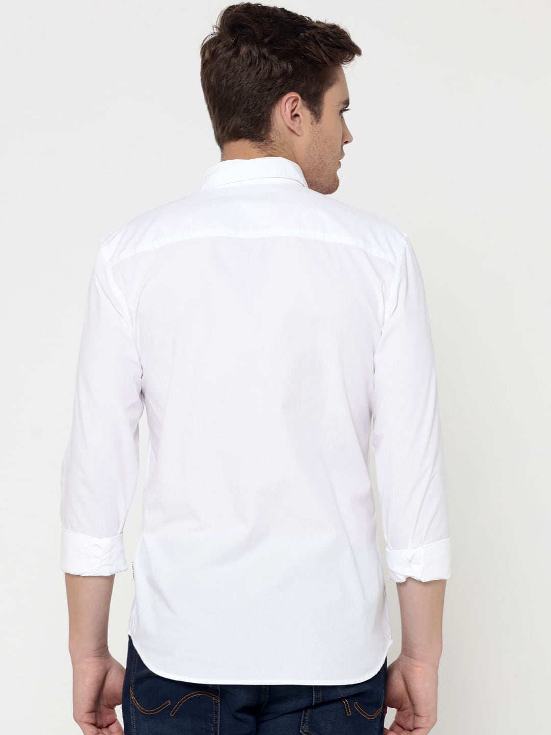 Blue One Pocket Slim Fit Shirt