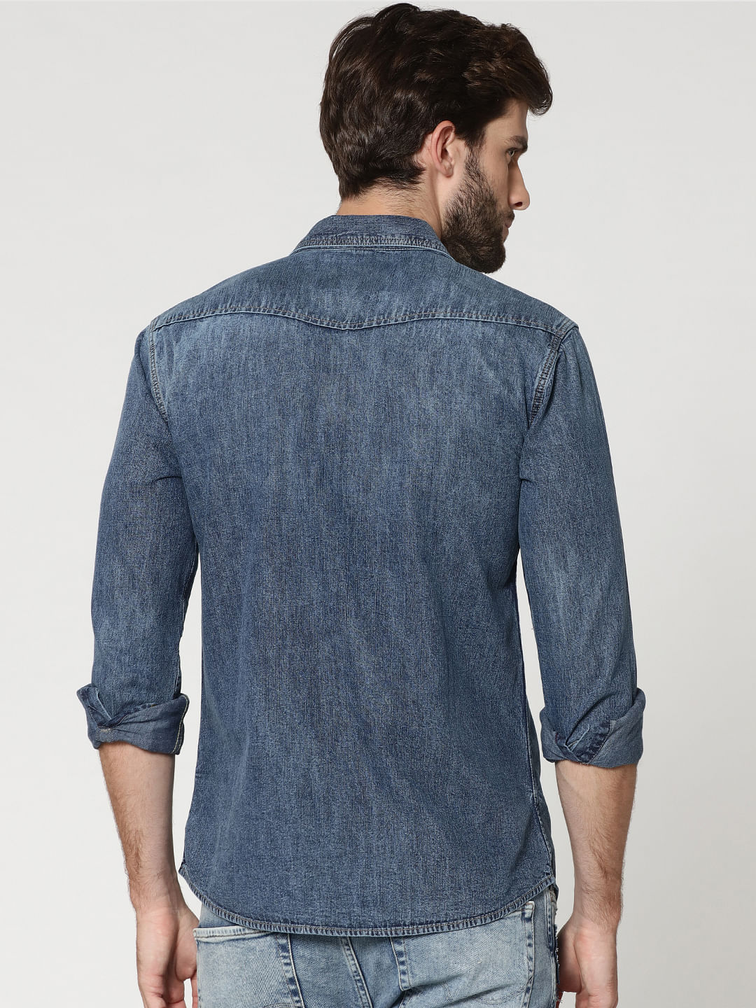 Blue Denim Full Sleeves Shirt