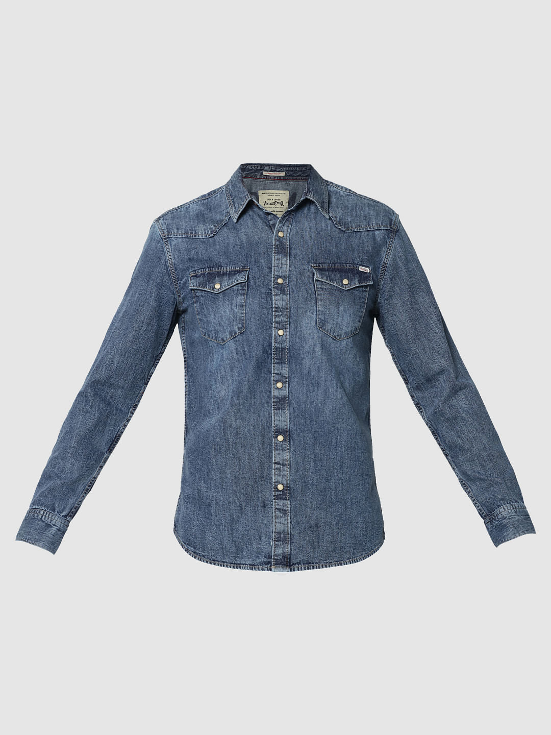 Blue Denim Full Sleeves Shirt