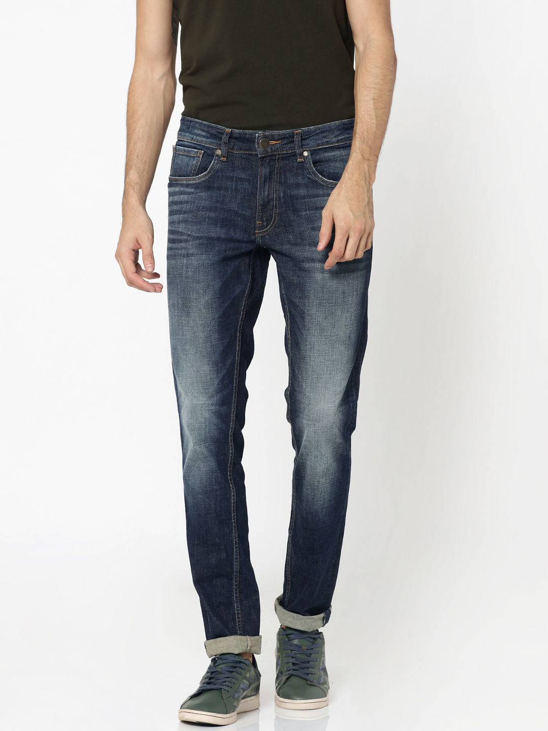 Dark Blue Glenn Slim Jeans