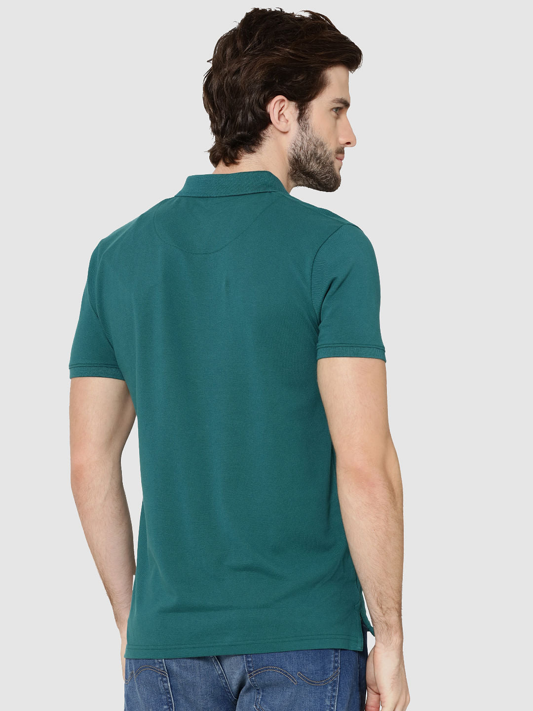 Green Polo Neck T-Shirt