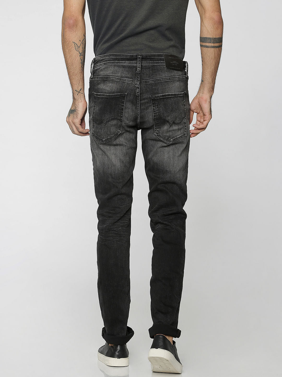 Black Faded Tim Anti Fit Jeans