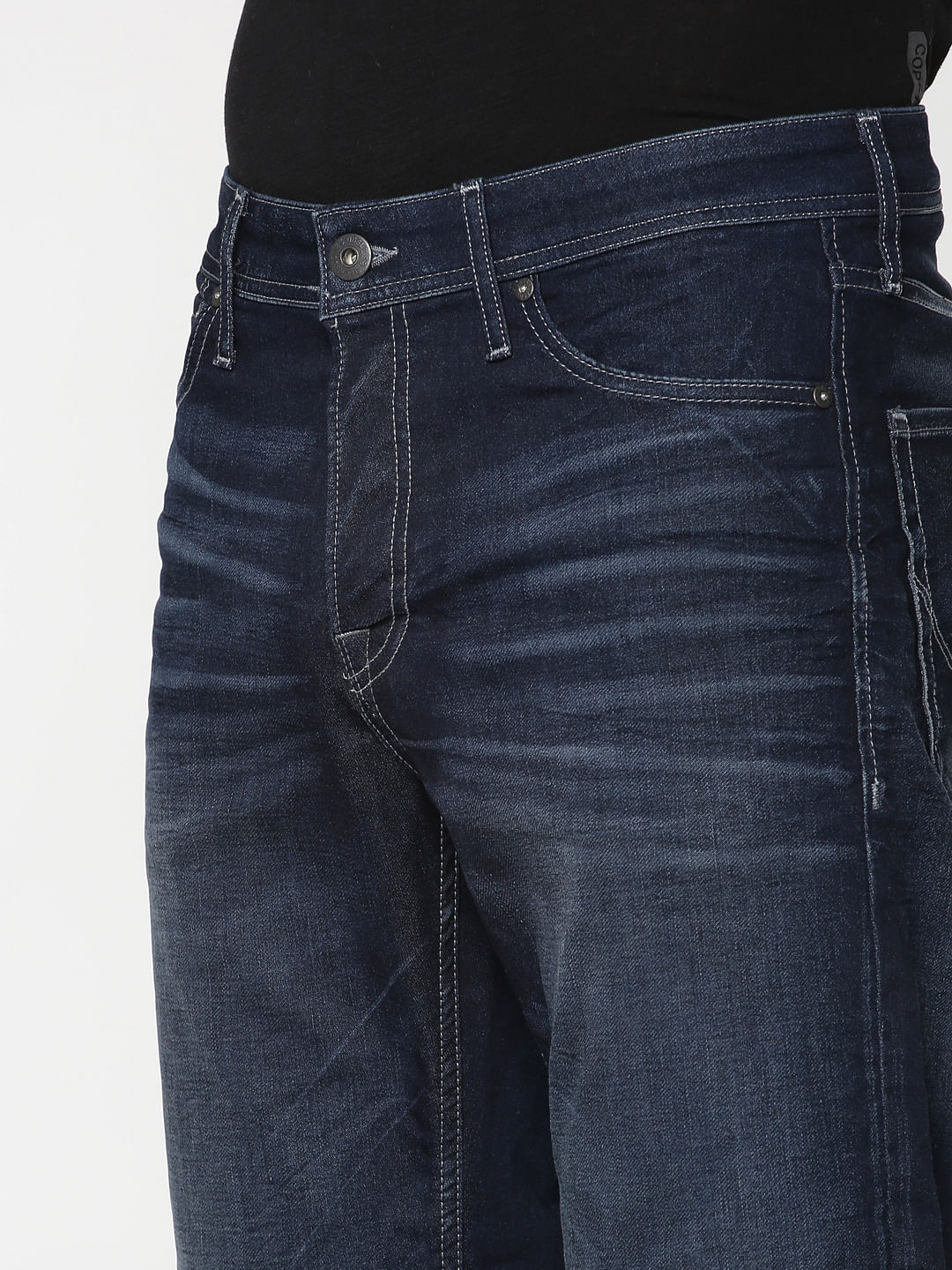 Dark Blue Mike Comfort Fit Jeans