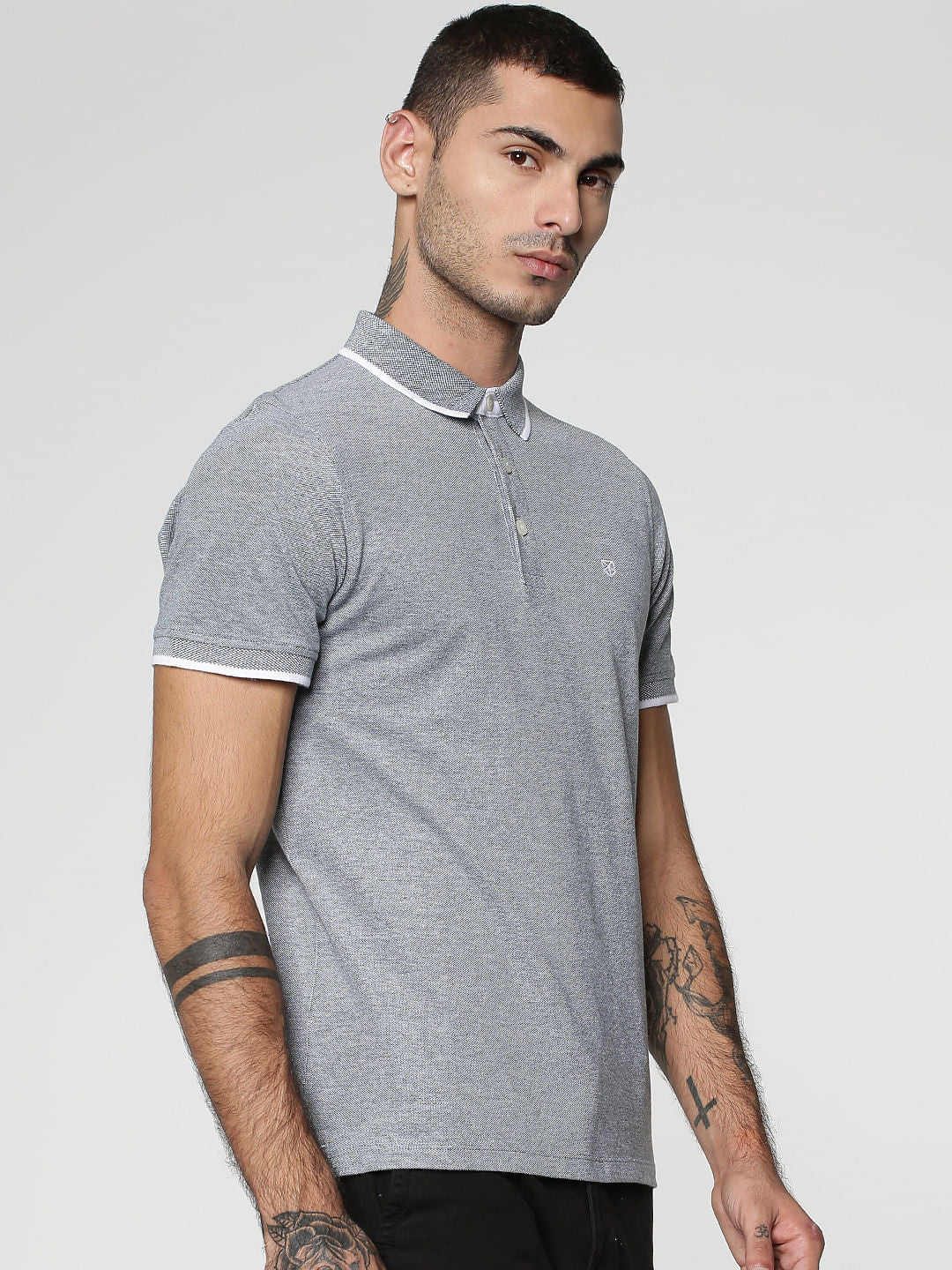 Green Polo Neck T-Shirt