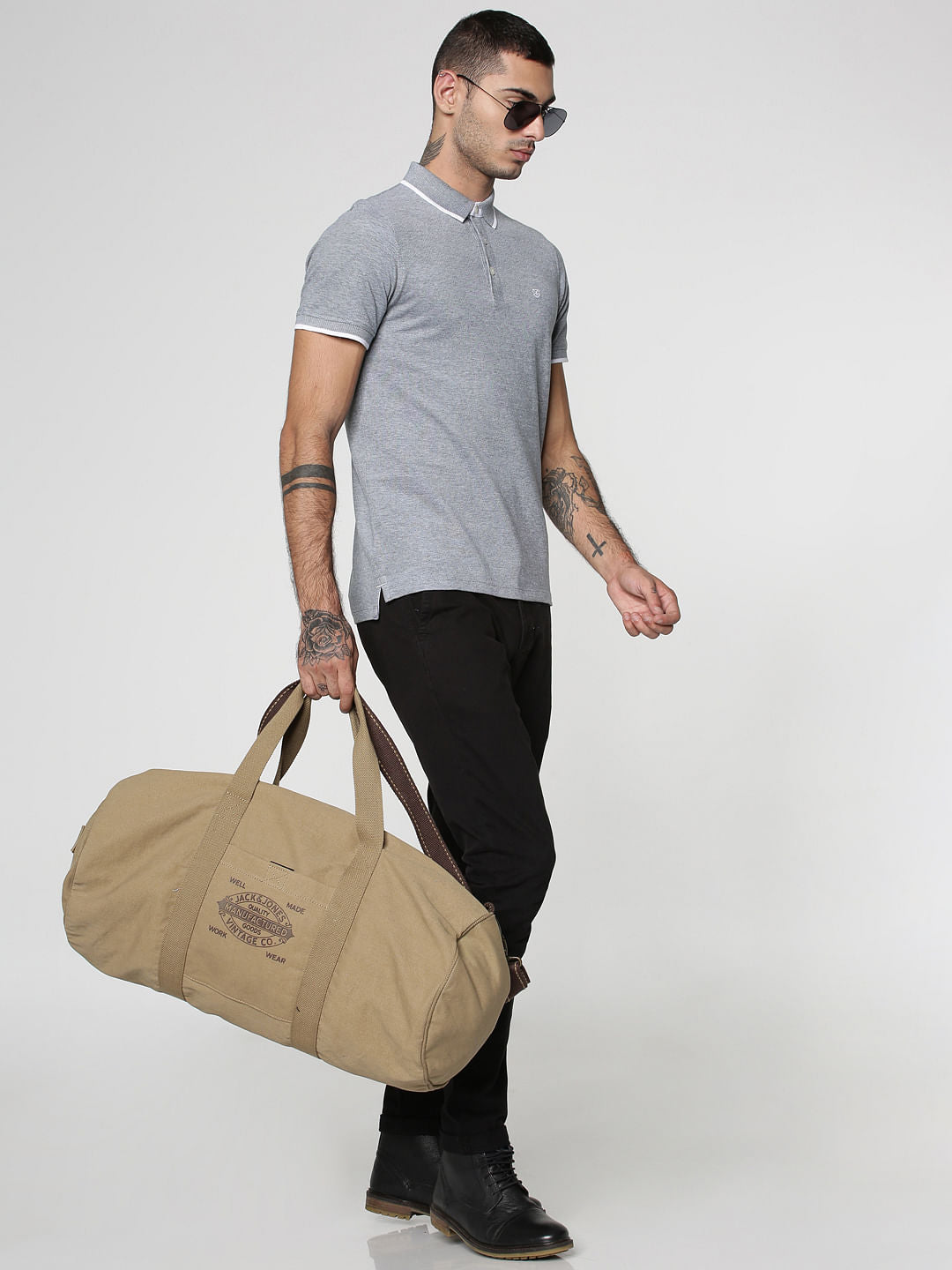Green Polo Neck T-Shirt