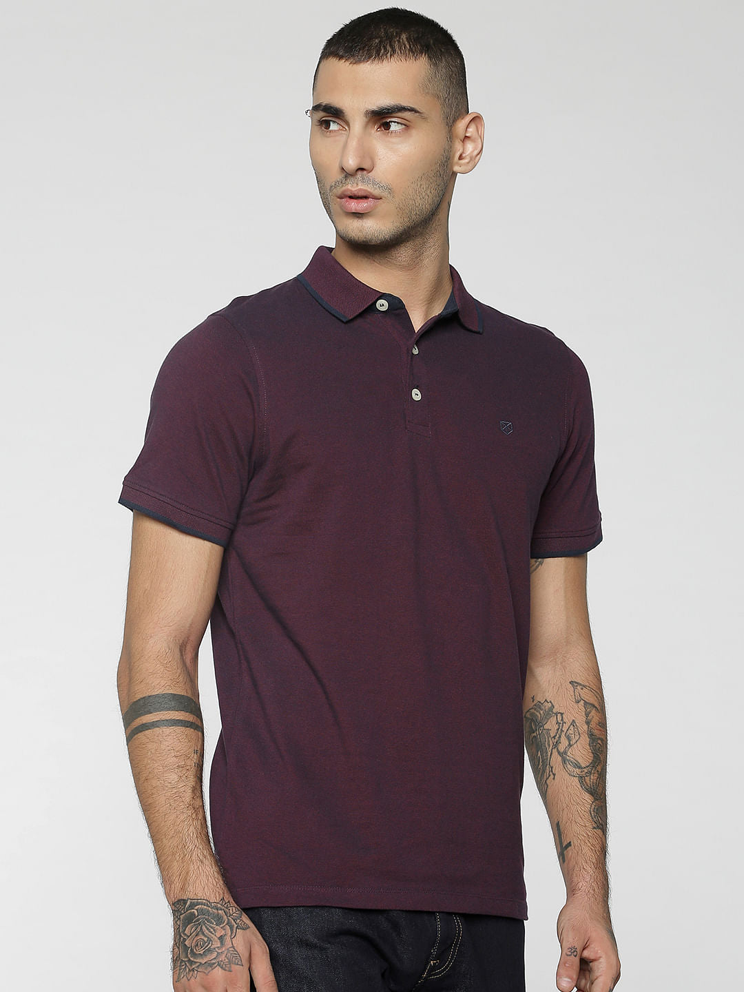 Burgundy Polo T-Shirt