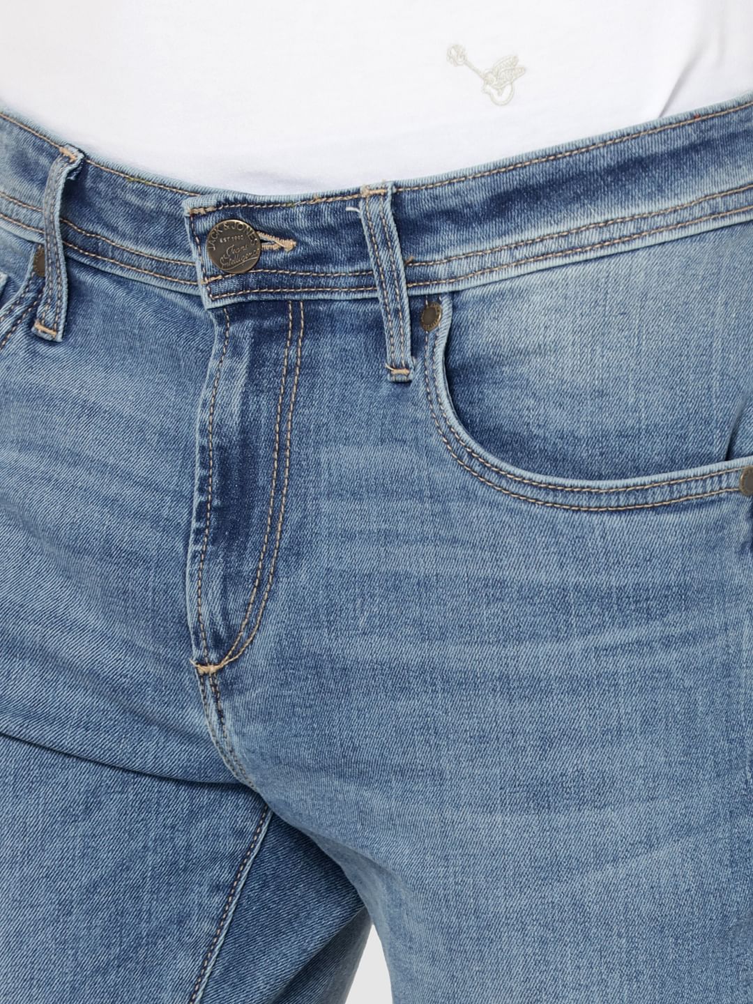 Light Blue Ben Low Rise Skinny Fit Jeans