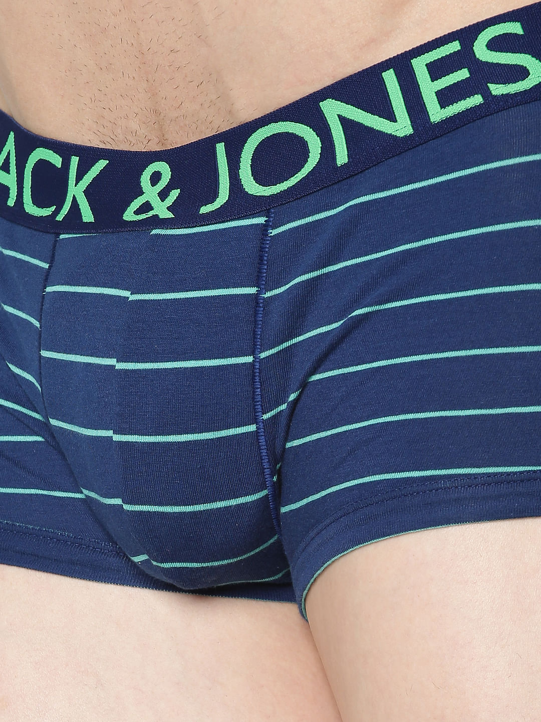 Blue Stripe Brazilian Trunks