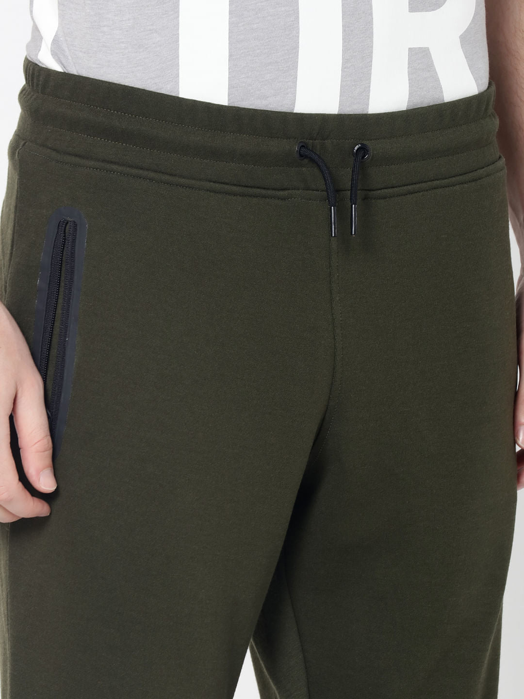 Olive Green Drawstring Sweatpants