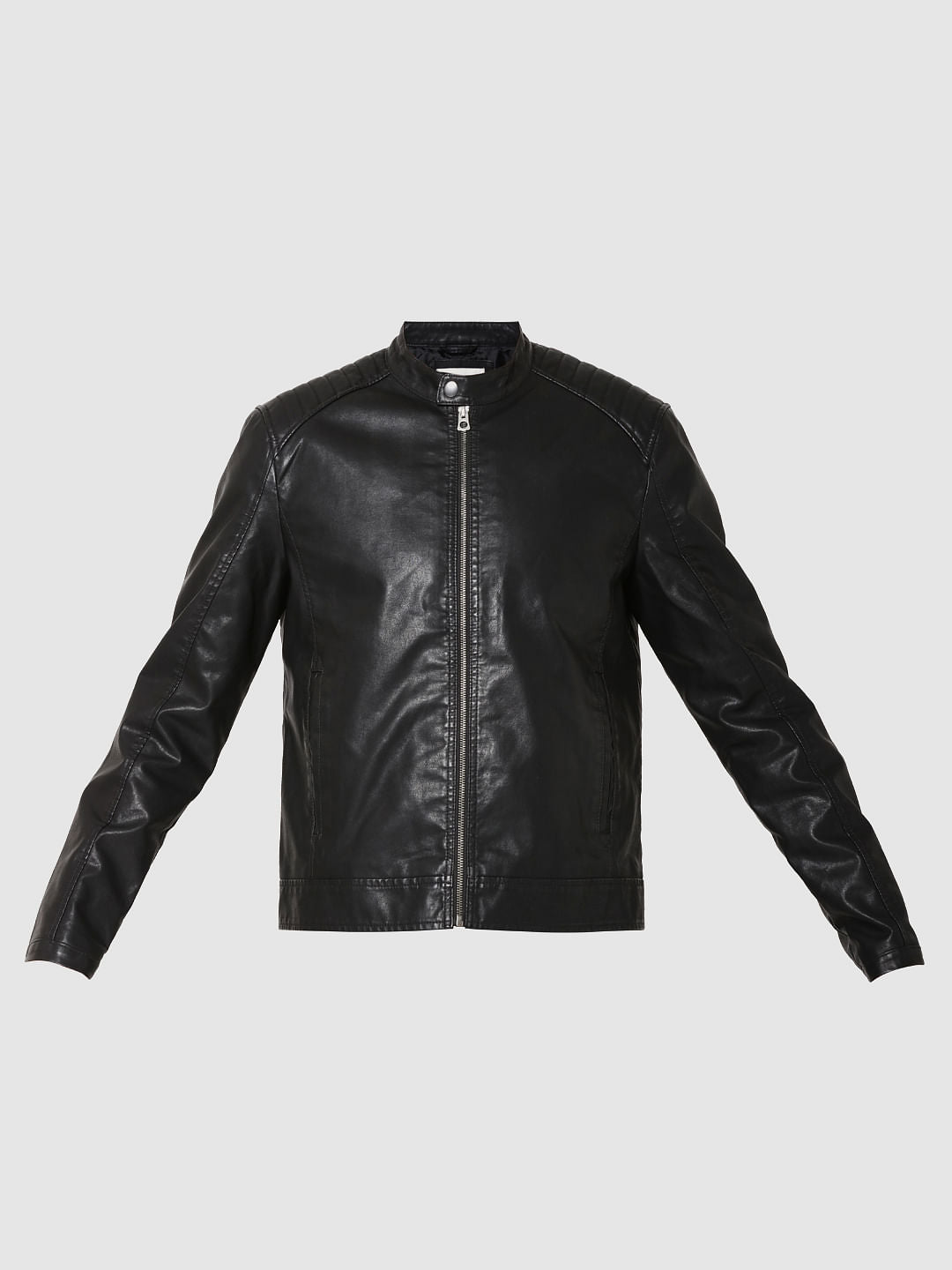 Black Pu Biker Jacket