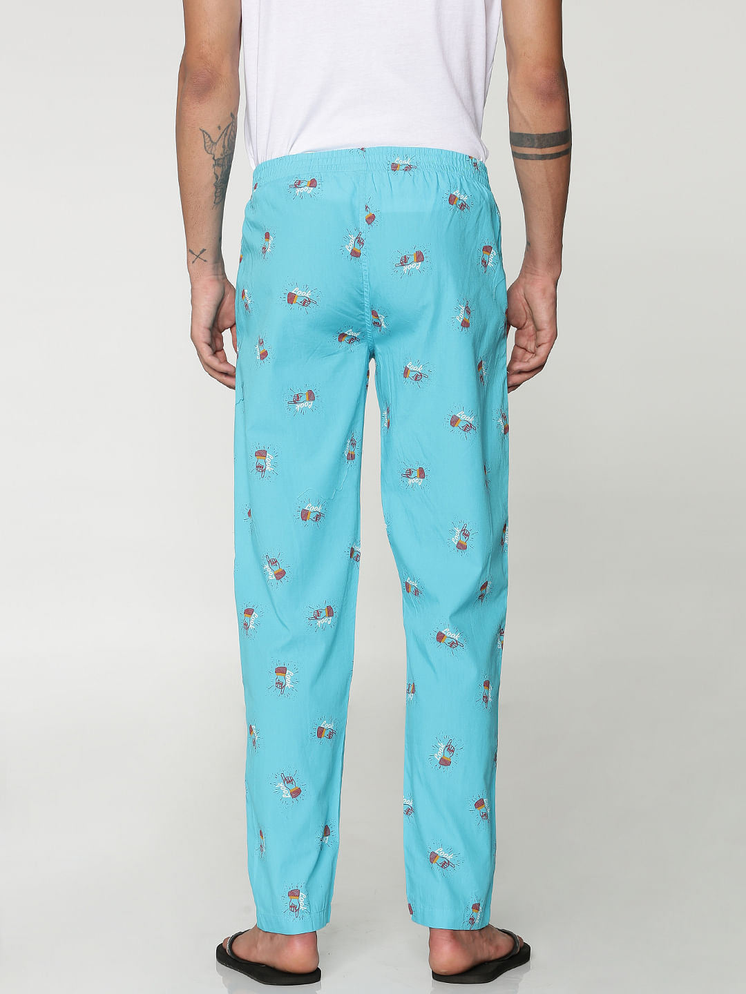 Blue All Over Graphic Print Pyjama