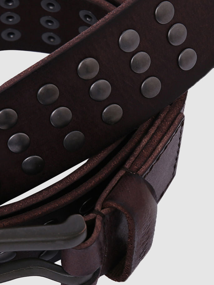Chocolate Brown Studded Belt