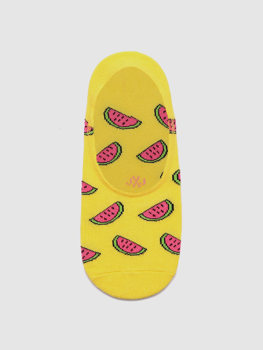 Yellow Pack Of Three Ankle Length Socks