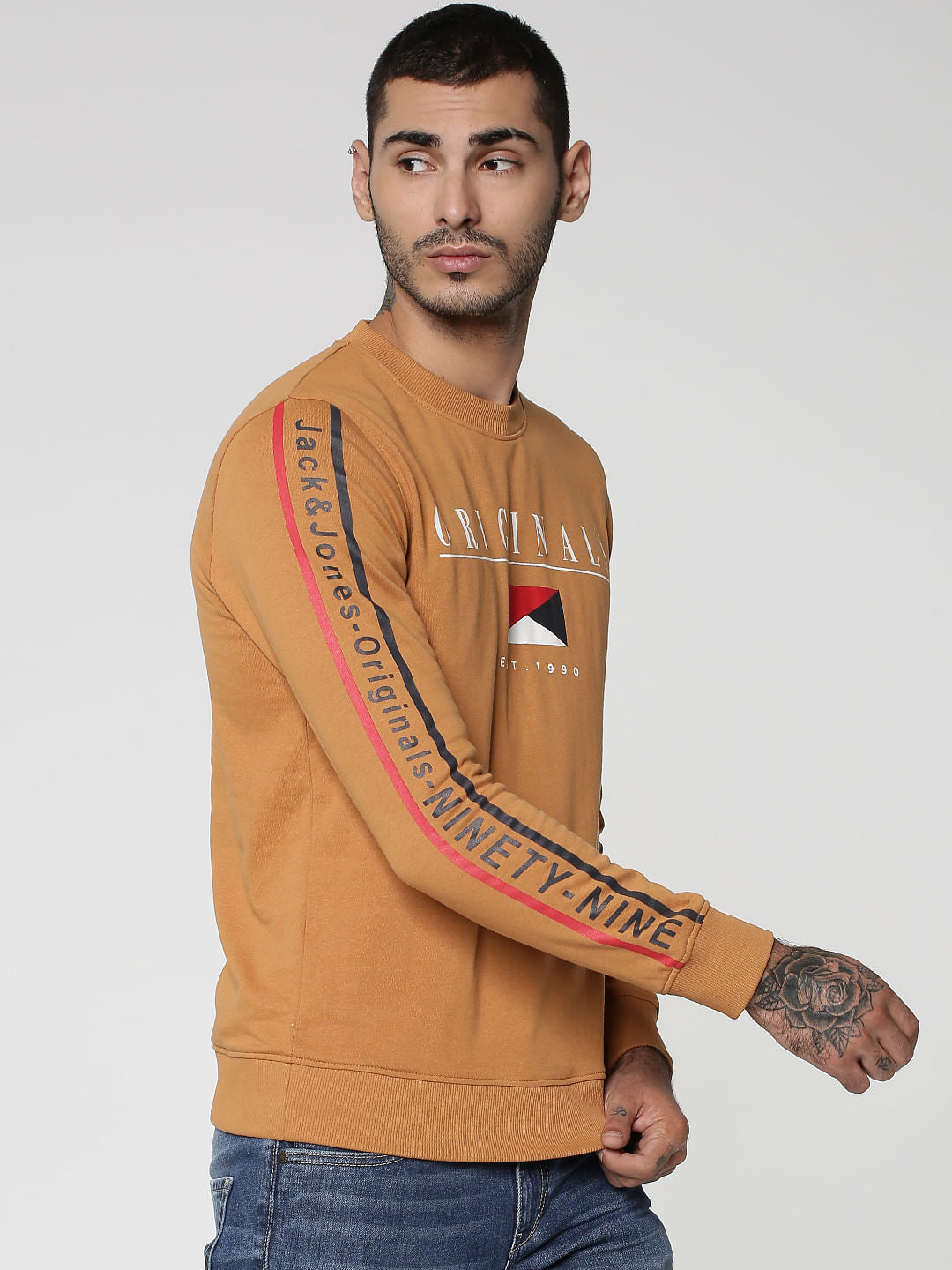 Brown Logo Print Sweatshirt