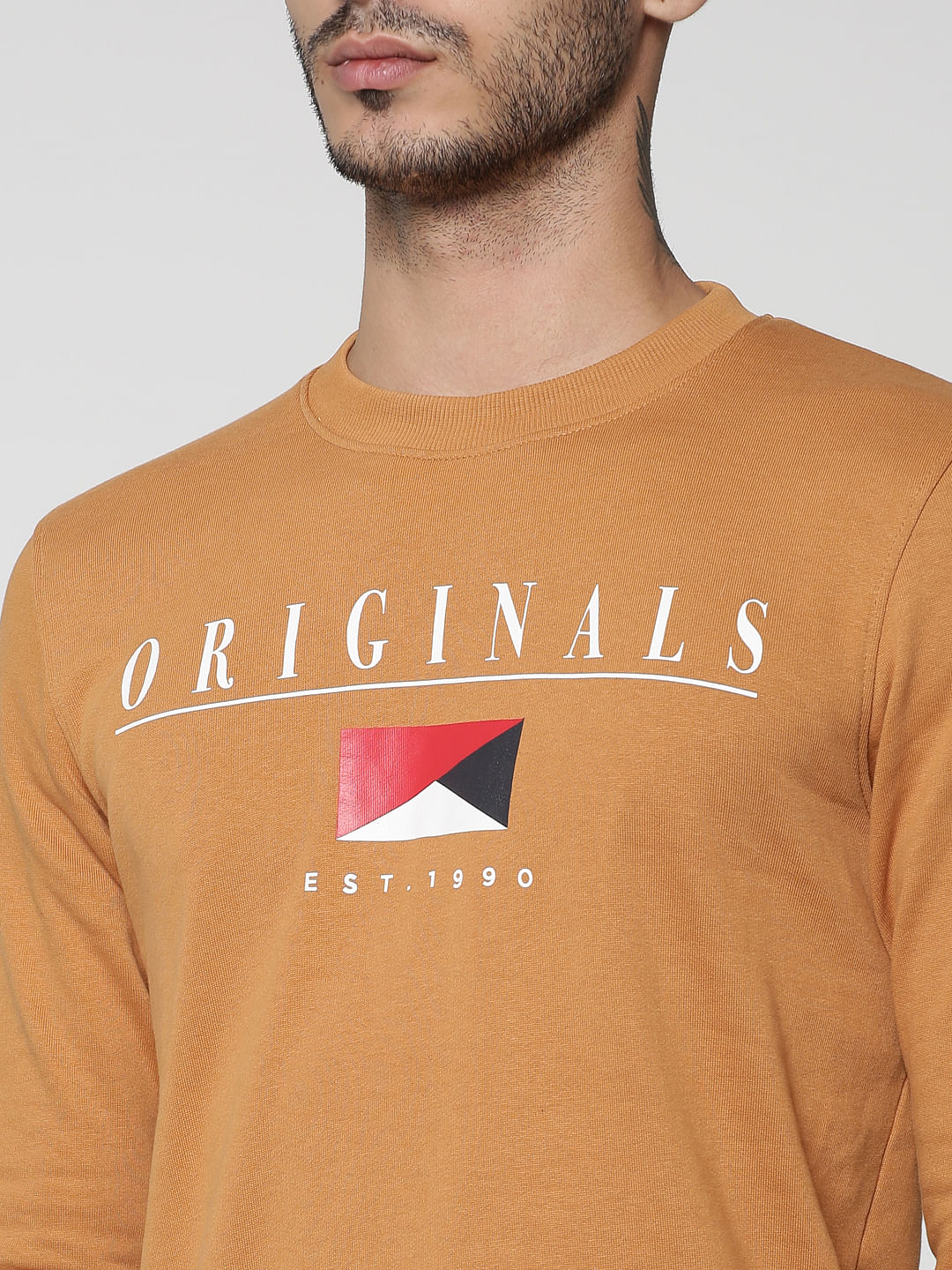 Brown Logo Print Sweatshirt