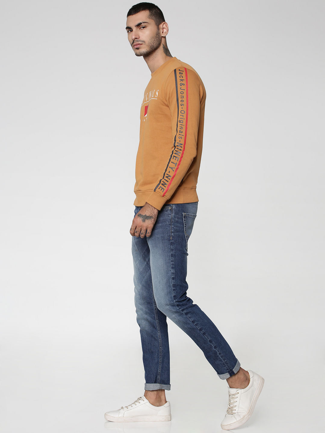 Brown Logo Print Sweatshirt