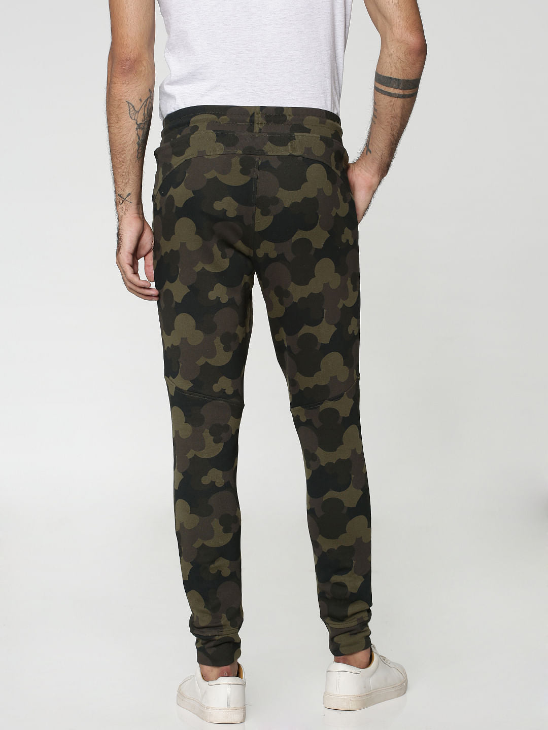 Mickey Black Mickey Camo Print Sweatpants