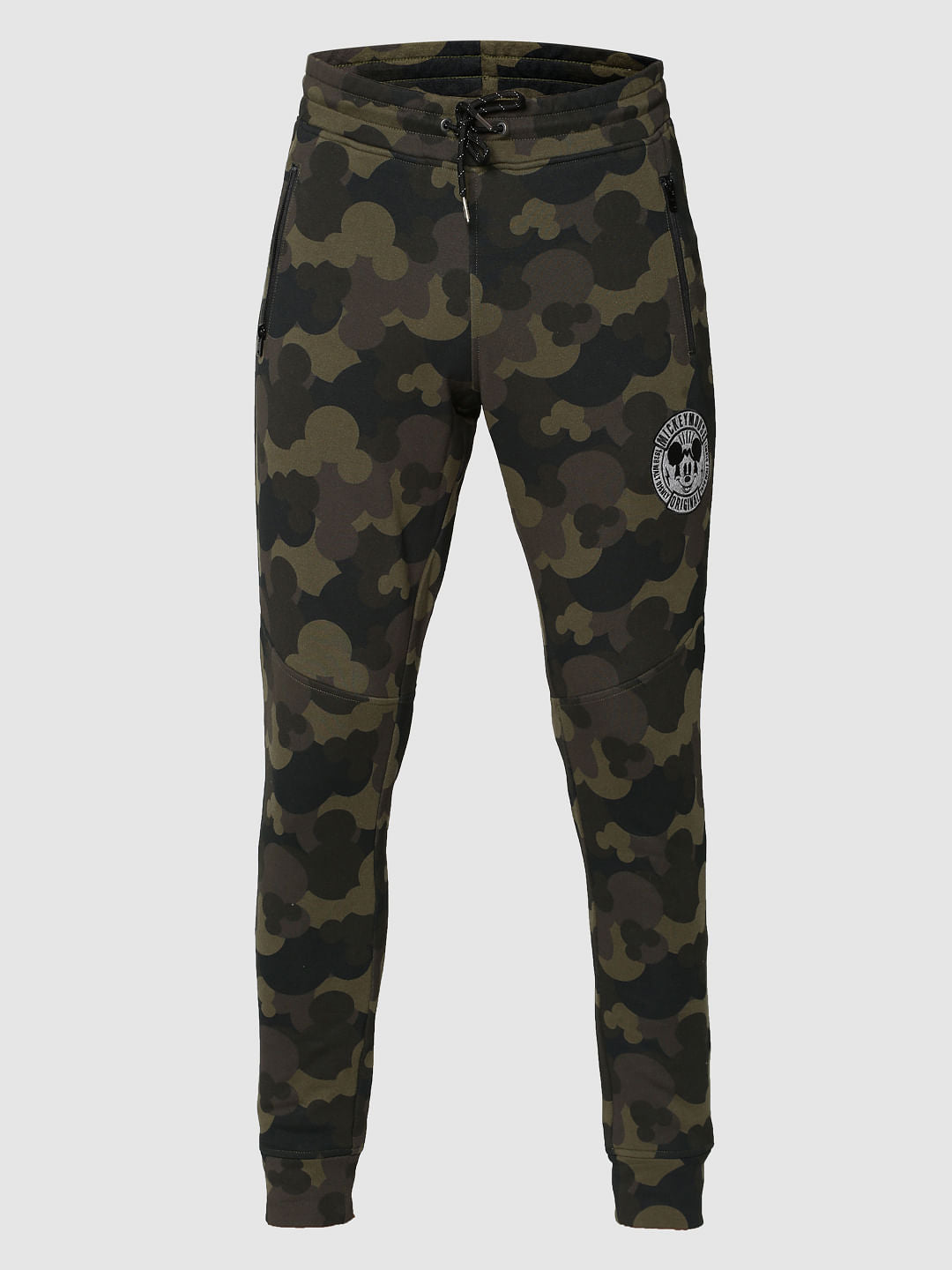 Mickey Black Mickey Camo Print Sweatpants