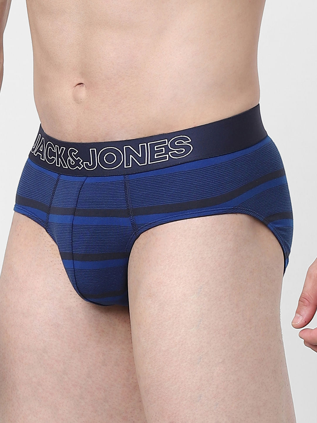 Blue Striped Briefs