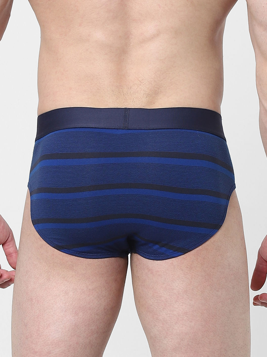 Blue Striped Briefs