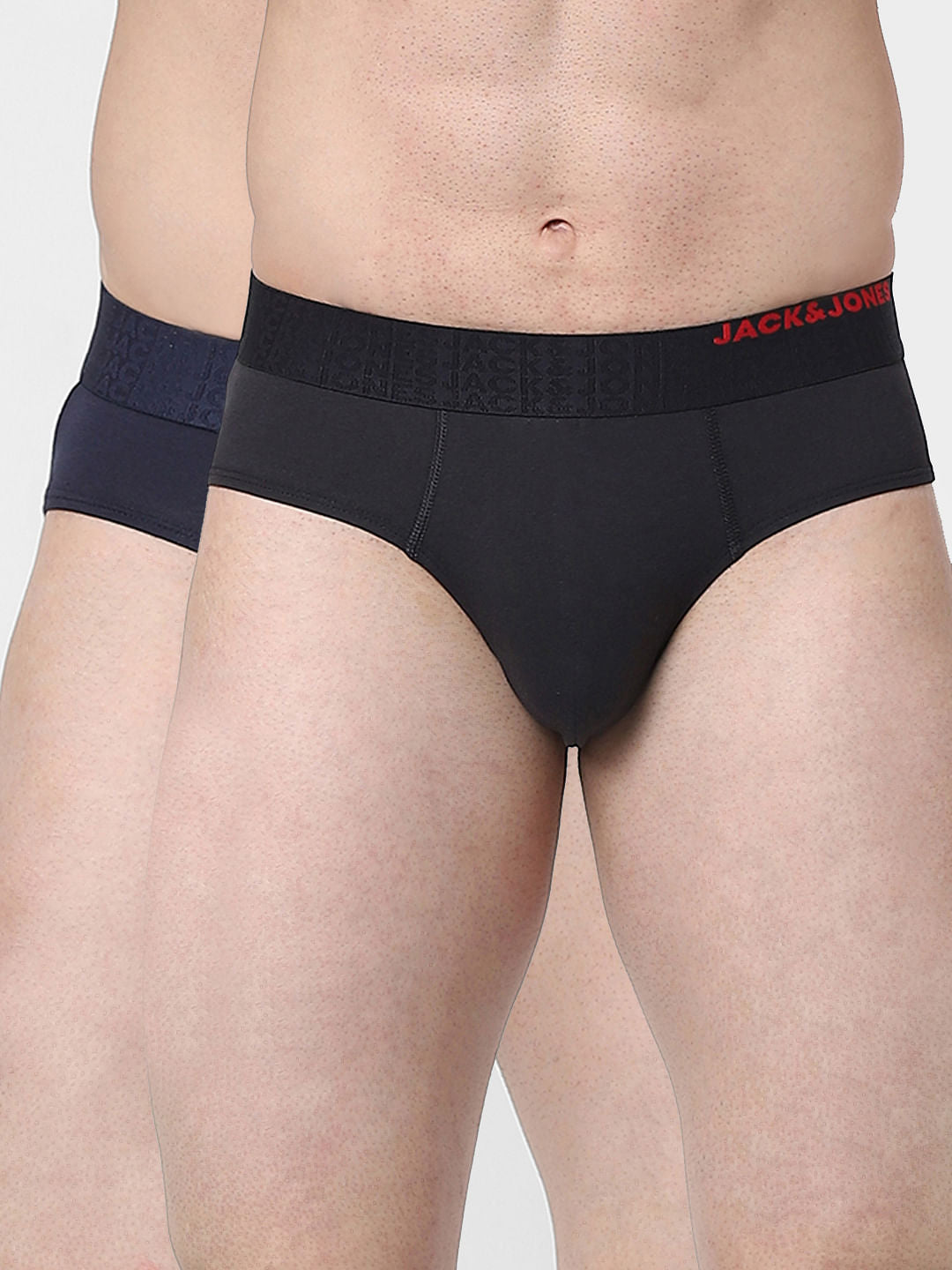 Pack of 2 Black & Navy Blue Briefs