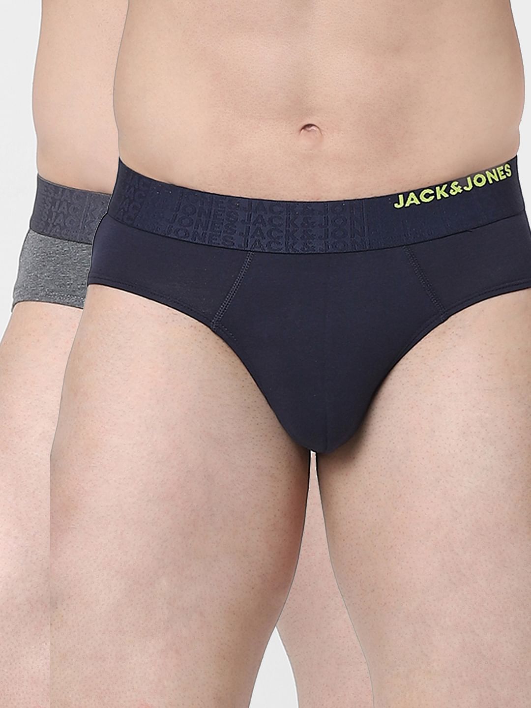 Pack of 2 Navy Blue & Grey Briefs