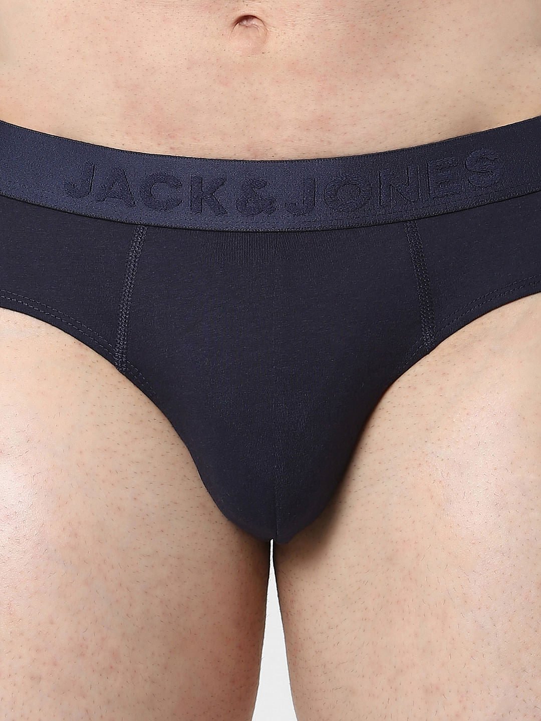 Black & Navy Blue Briefs - Pack of 2