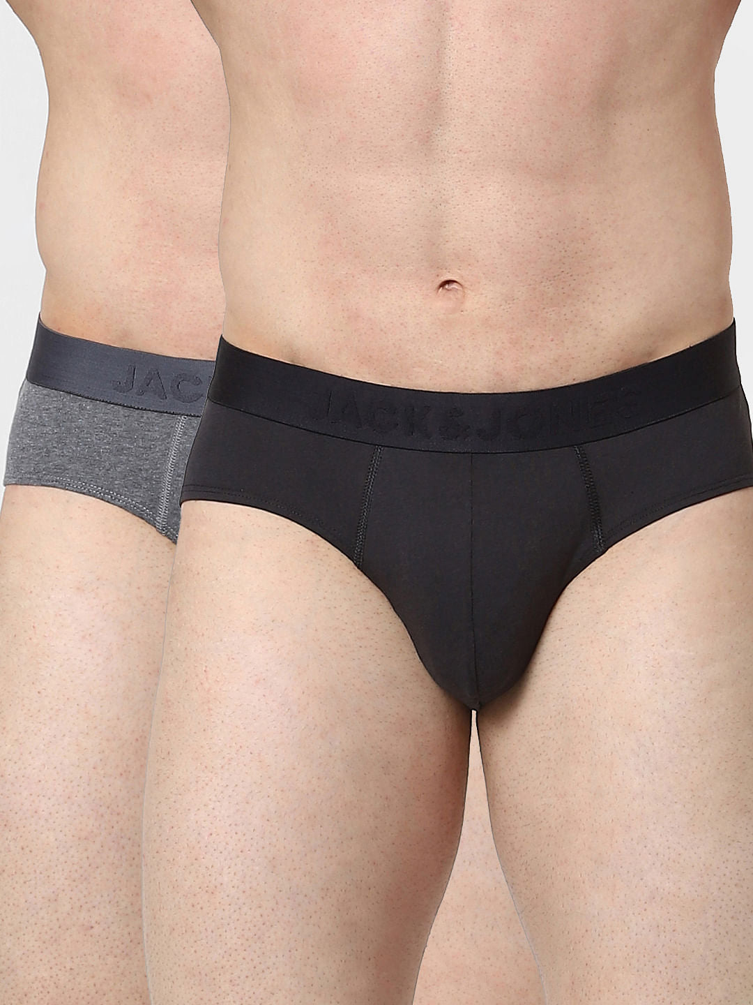 Pack of 2 Black & Grey Briefs