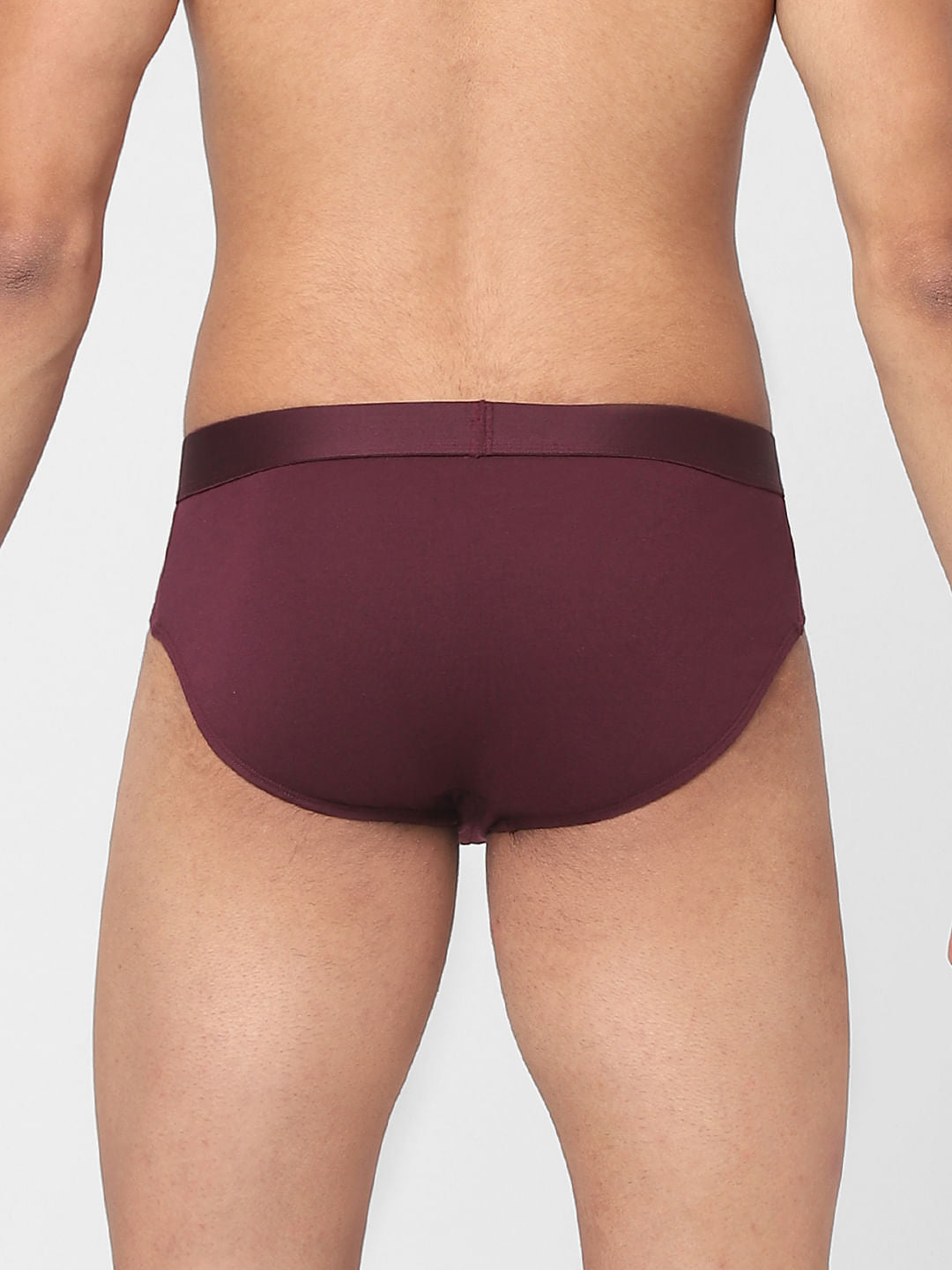 Pack Of 2 Green & Maroon Briefs