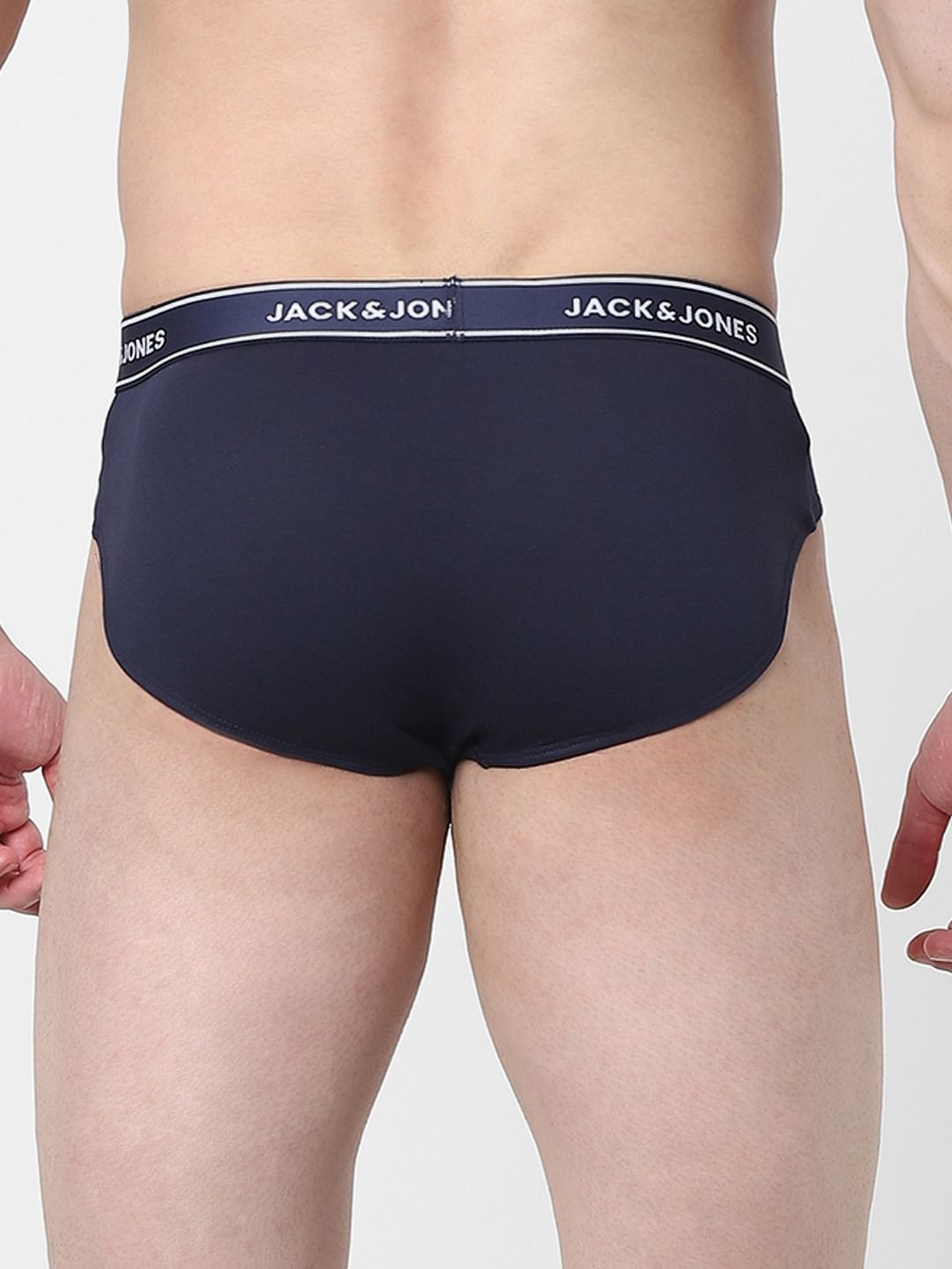 Navy Blue & Grey Briefs - Pack of 2