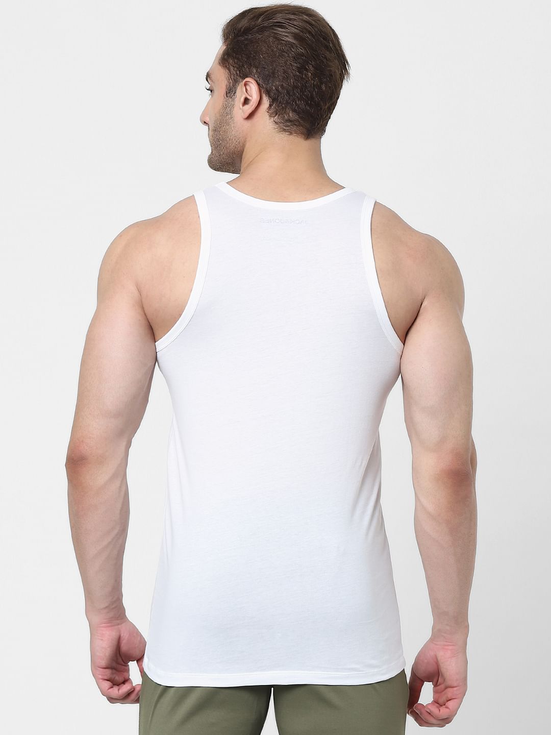 Pack Of 2 White Cotton Vests