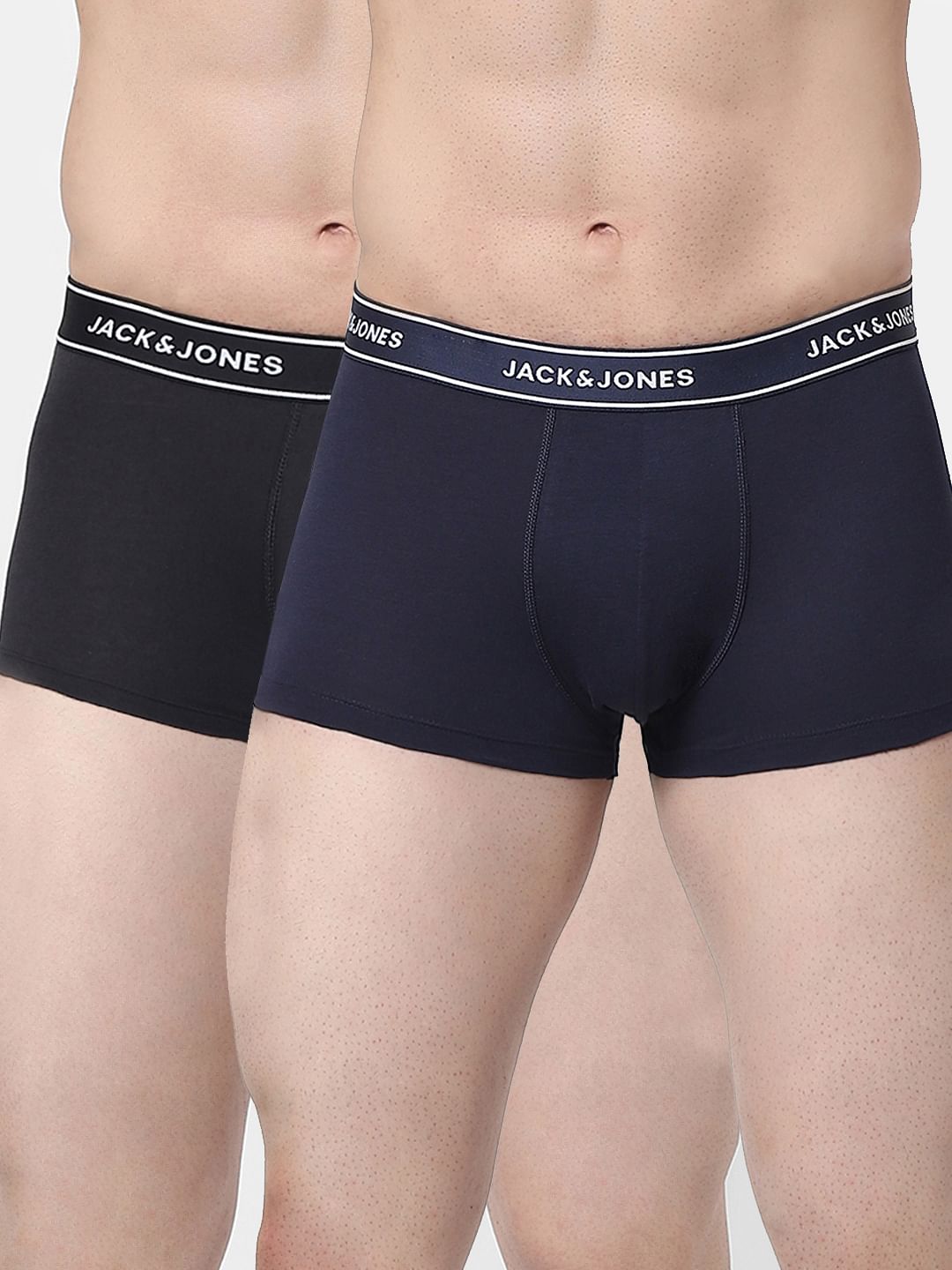 Black & Navy Blue Trunks - Pack of 2