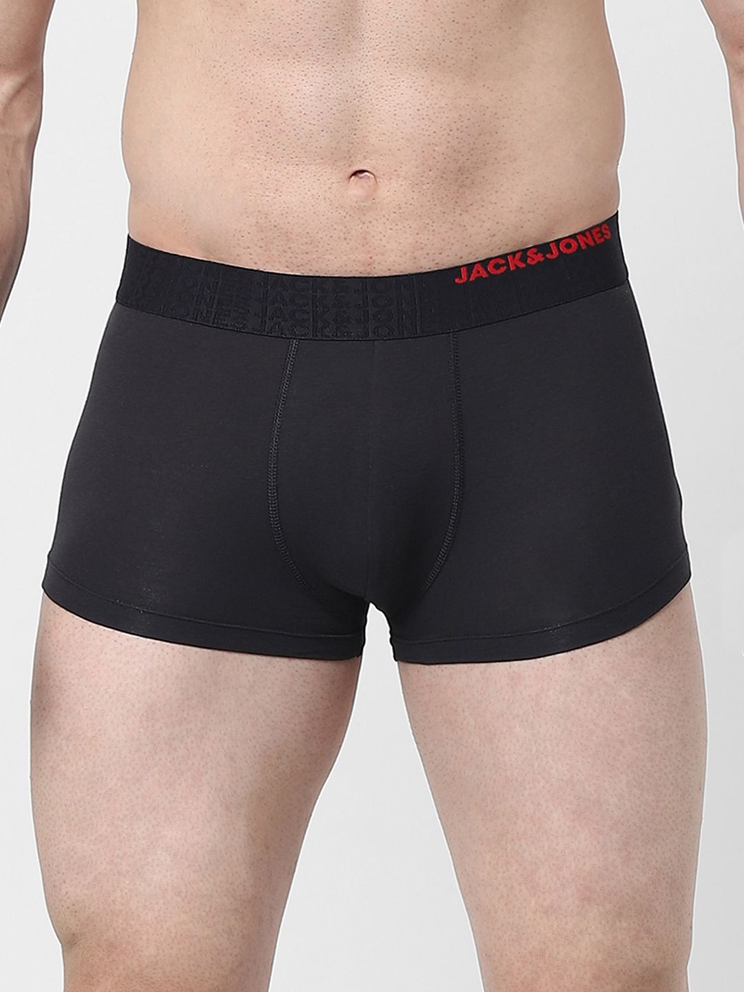 Pack of 2 Navy Blue & Black Logo Print Trunks