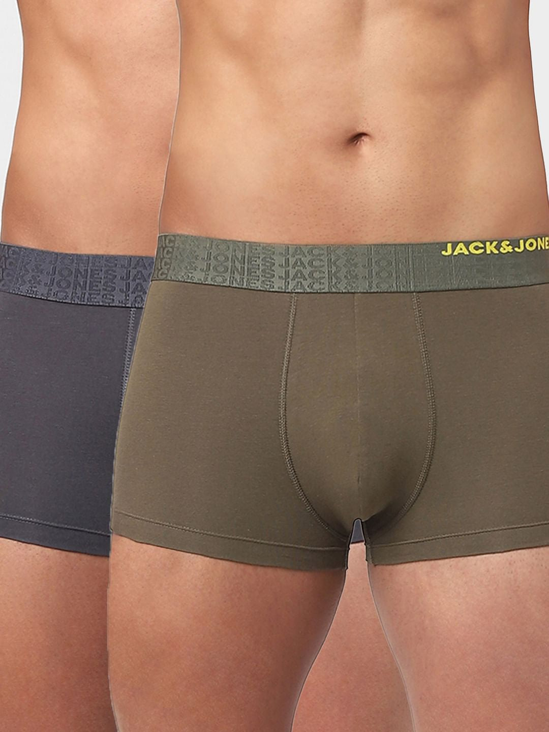 Pack Of 2 Green & Grey Trunks