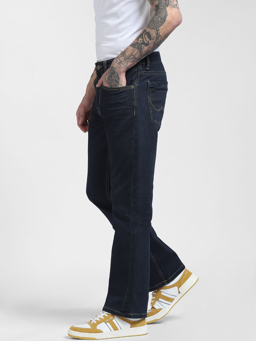 Dark Blue High Rise Ray Bootcut Jeans
