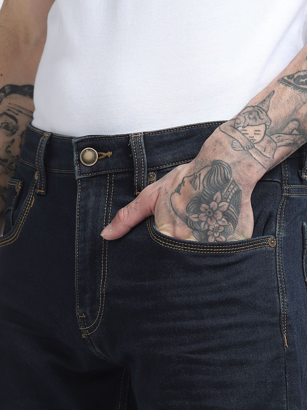 Dark Blue High Rise Ray Bootcut Jeans