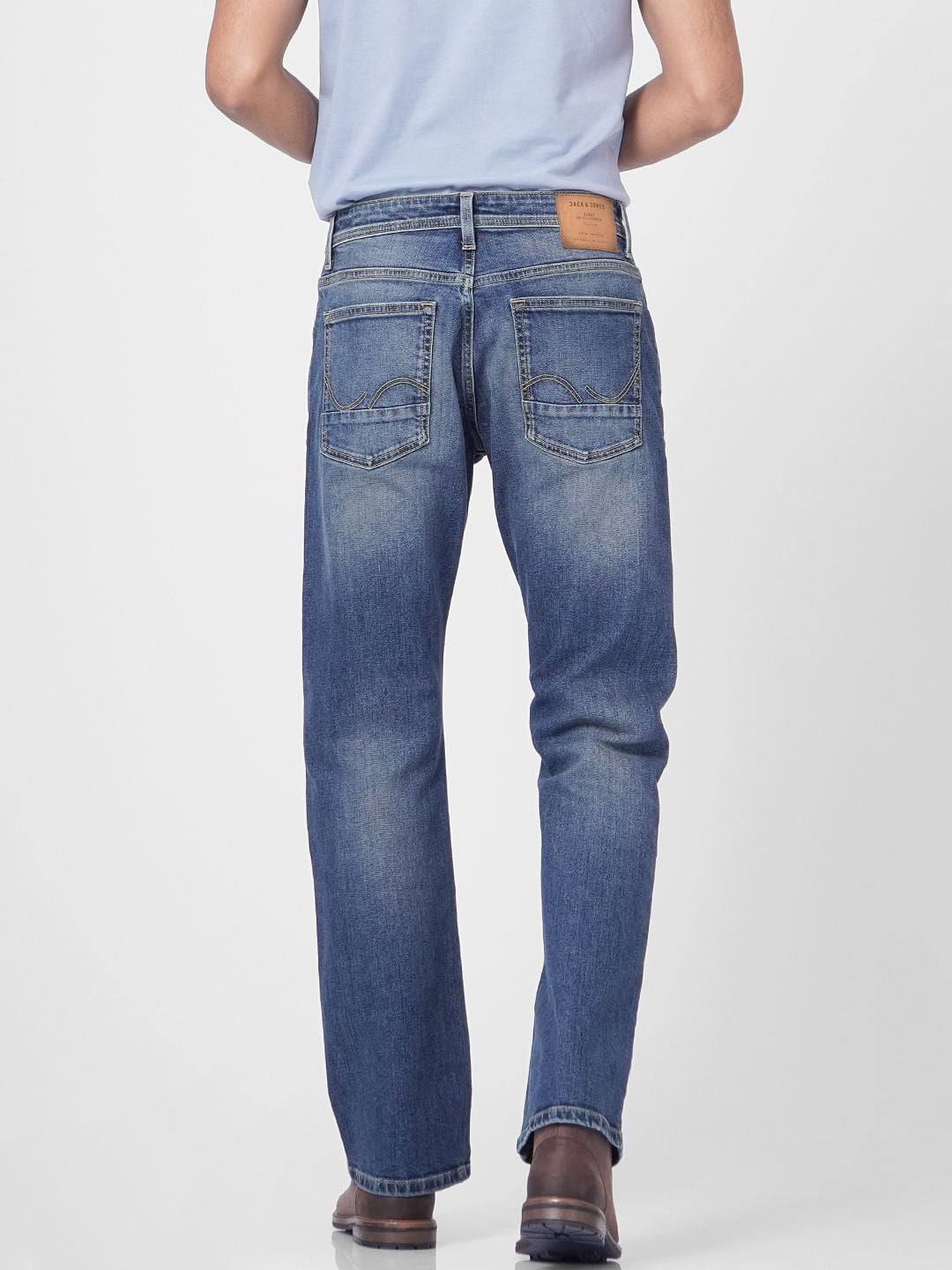 Blue High Rise Bootcut Jeans