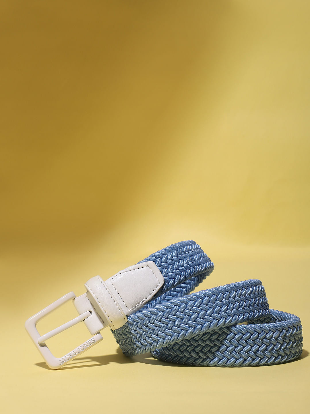 Boys Light Blue Braided Belt