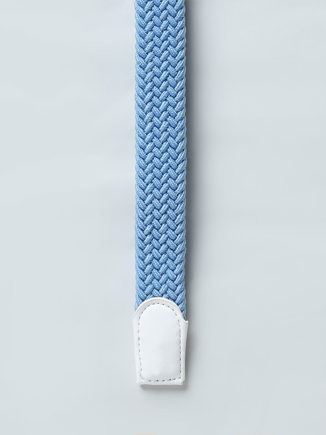 Boys Light Blue Braided Belt