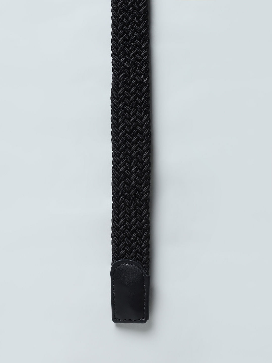 Boys Black Braided Belt