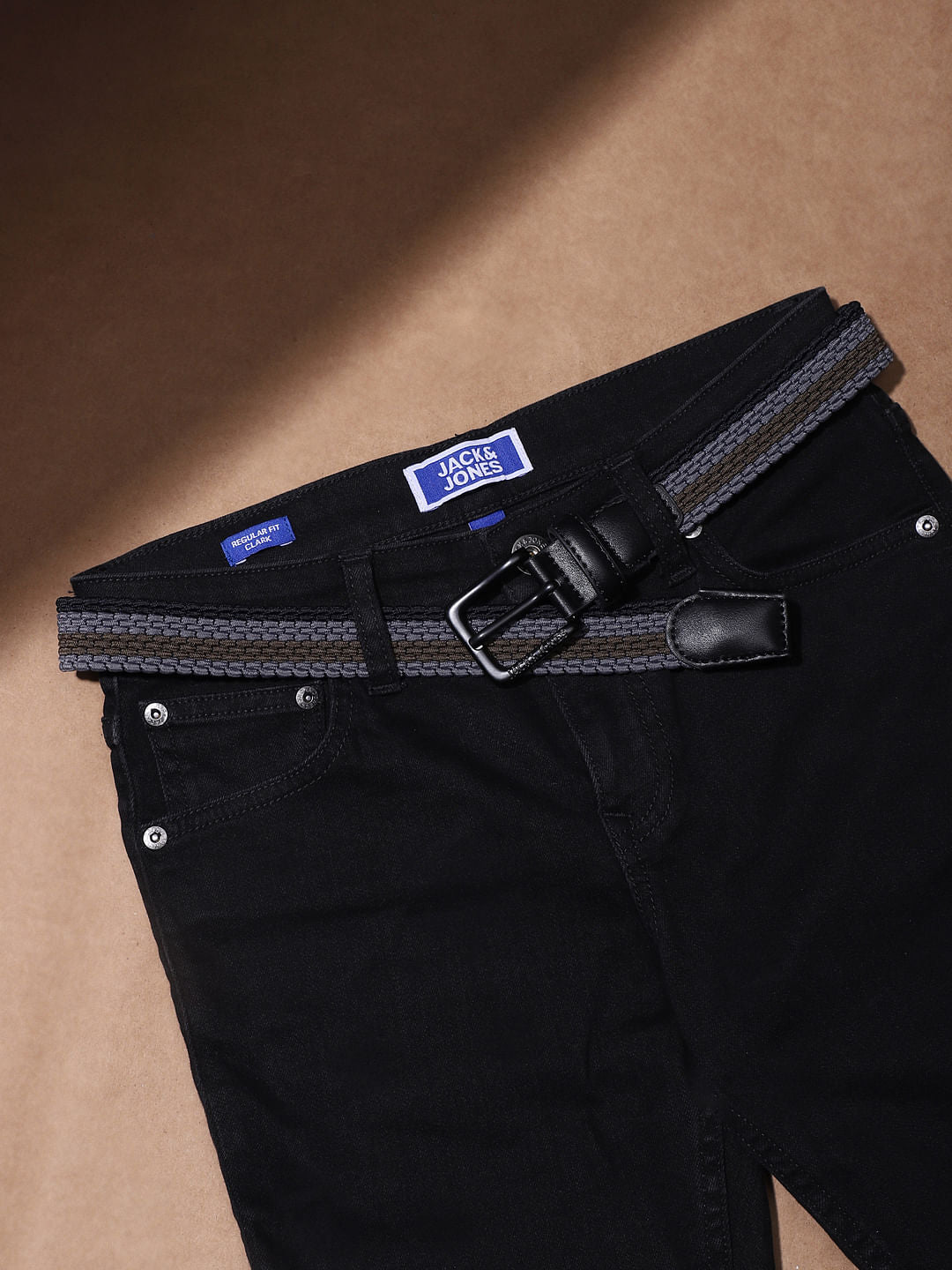 Boys Grey Braided Belt