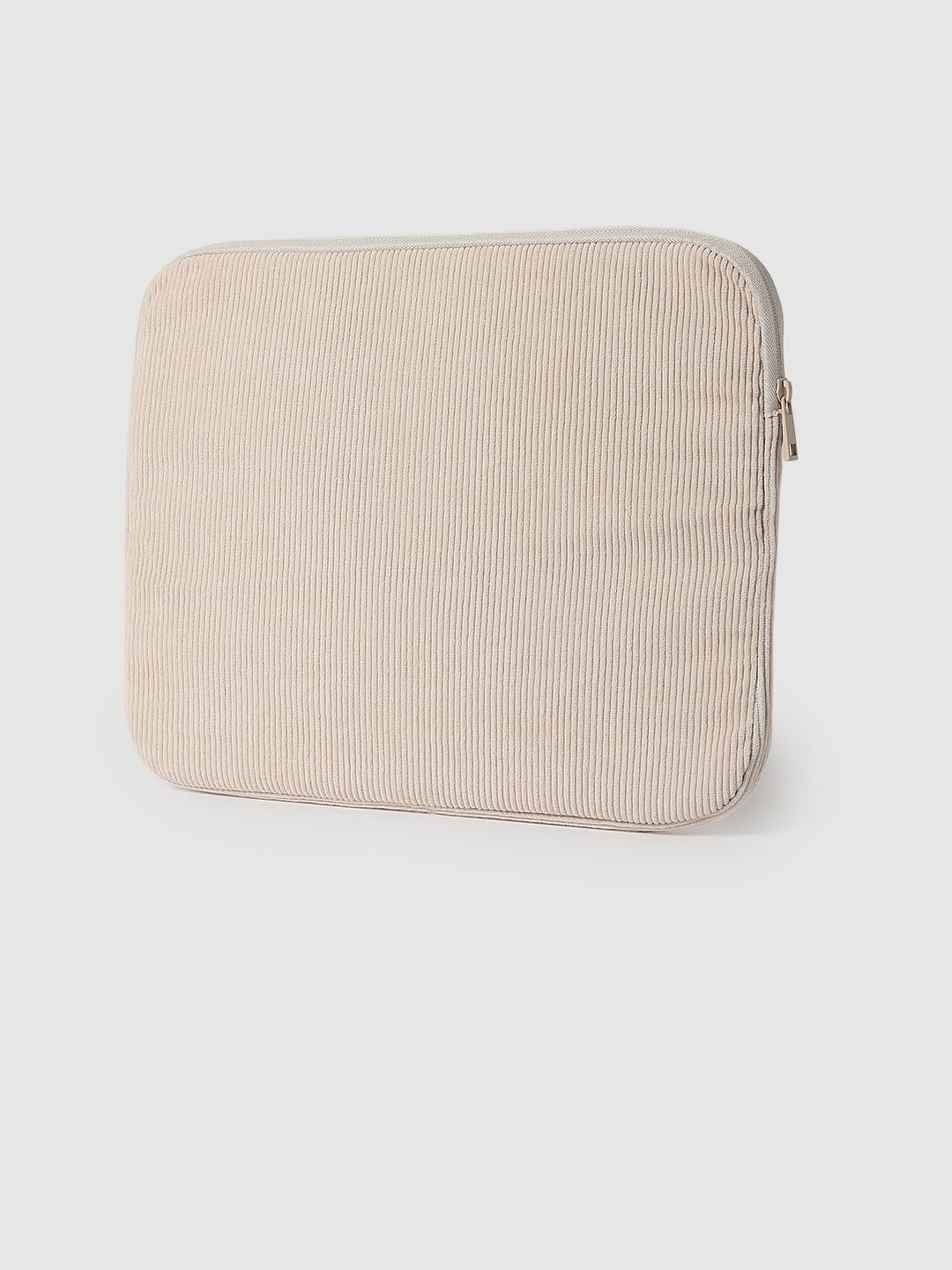 Beige Corduroy Laptop Sleeve
