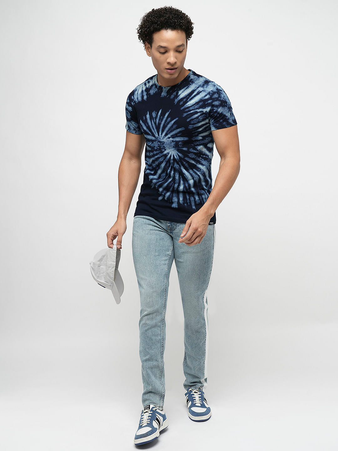 PRODUKT by JACK&JONES Light Blue Tape Detail Slim Fit Jeans