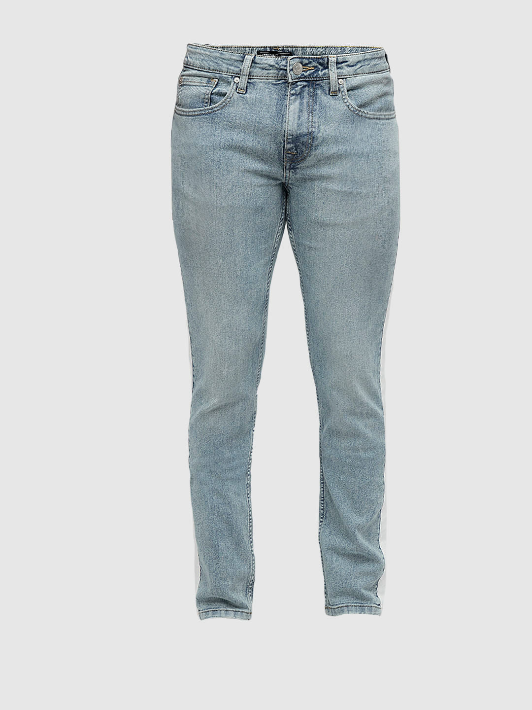 PRODUKT by JACK&JONES Light Blue Tape Detail Slim Fit Jeans